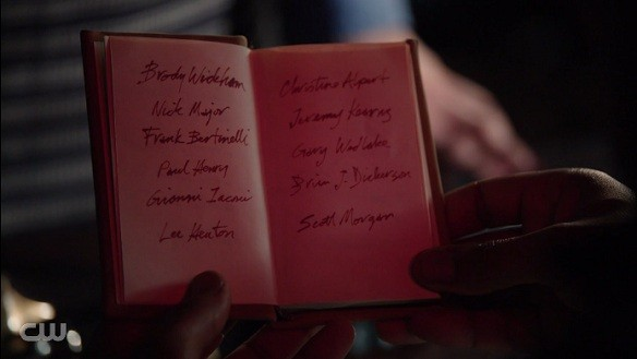 Robert Queen's notebook