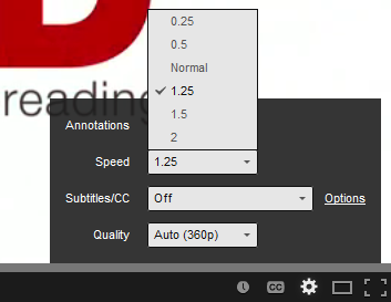 Variable playback speed scrubber